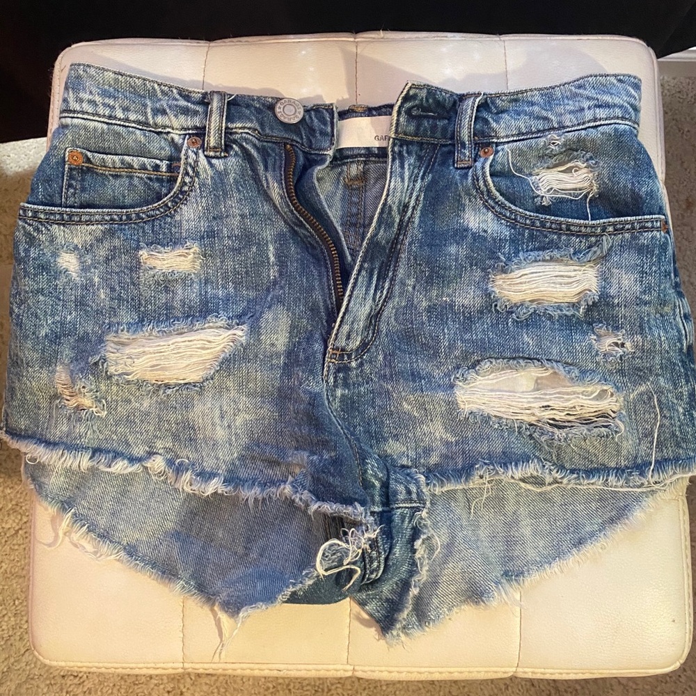 Garage jean shorts